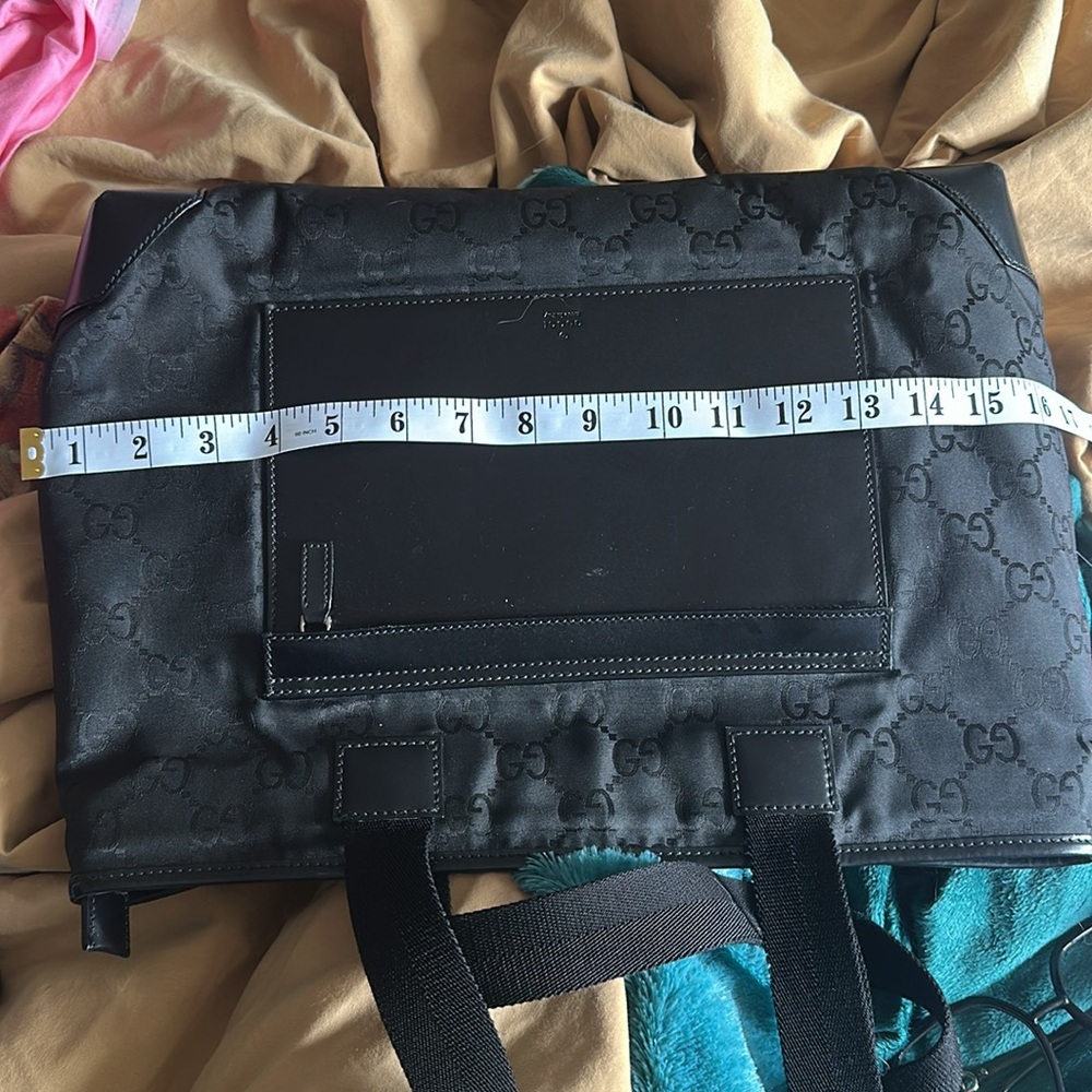 Gucci Black Canvas Tote Bag with Minimalist Design - Picture 15 of 15